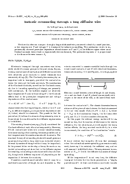 INELASTIC COTUNNELING THROUGH A LONG DIFFUSIVE WIRE -  тема научной статьи по физике из журнала Письма в "Журнал экспериментальной и теоретической физики"