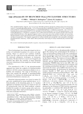The synthesis of branched oligonucleotide structures -  тема научной статьи по химии из журнала Биоорганическая химия