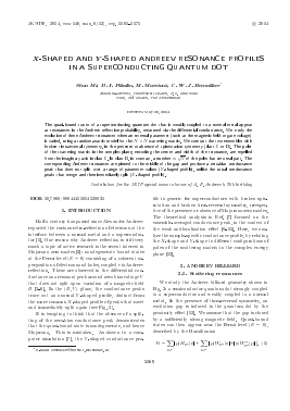 X-SHAPED AND F-SHAPED ANDREEV RESONANCE POFILES IN A SUPERCONDUCTING QUANTUM DOT -  тема научной статьи по физике из журнала Журнал экспериментальной и теоретической физики
