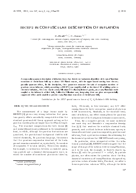 BICEP2 IN CORPUSCULAR DESCRIPTION OF INFLATION -  тема научной статьи по физике из журнала Журнал экспериментальной и теоретической физики