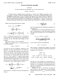 FACES OF MATRIX MODELS -  тема научной статьи по физике из журнала Письма в "Журнал экспериментальной и теоретической физики"