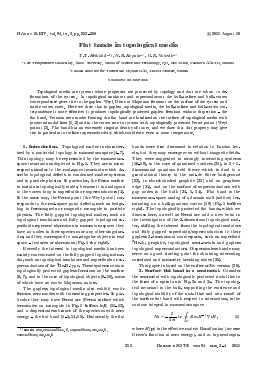 FLAT BANDS IN TOPOLOGICAL MEDIA -  тема научной статьи по физике из журнала Письма в "Журнал экспериментальной и теоретической физики"