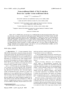 NON-CONFORMAL LIMIT OF AGT RELATION FOR THE 1-POINT TORUS CONFORMAL BLOCK -  тема научной статьи по физике из журнала Письма в "Журнал экспериментальной и теоретической физики"