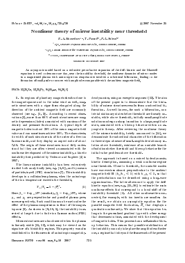 NONLINEAR THEORY OF MIRROR INSTABILITY NEAR THRESHOLD -  тема научной статьи по физике из журнала Письма в "Журнал экспериментальной и теоретической физики"