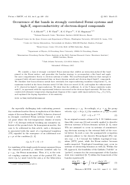 OCCURRENCE OF FLAT BANDS IN STRONGLY CORRELATED FERMI SYSTEMS AND HIGH-T C SUPERCONDUCTIVITY OF ELECTRON-DOPED COMPOUNDS -  тема научной статьи по физике из журнала Письма в "Журнал экспериментальной и теоретической физики"