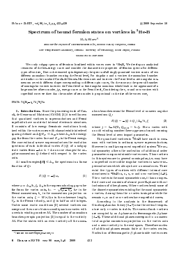 SPECTRUM OF BOUND FERMION STATES ON VORTICES IN 3HE-B -  тема научной статьи по физике из журнала Письма в "Журнал экспериментальной и теоретической физики"